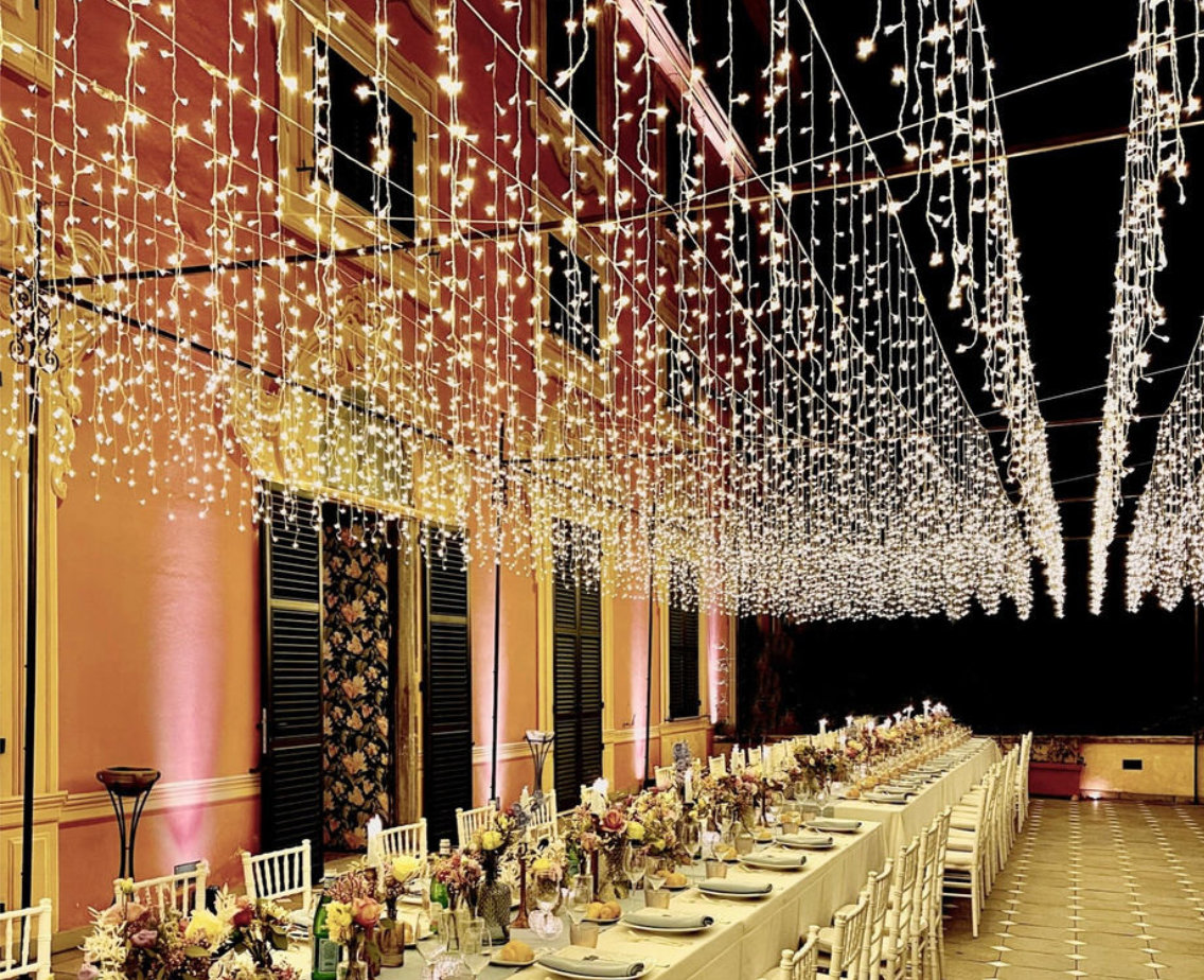 Cascata LED tavoli