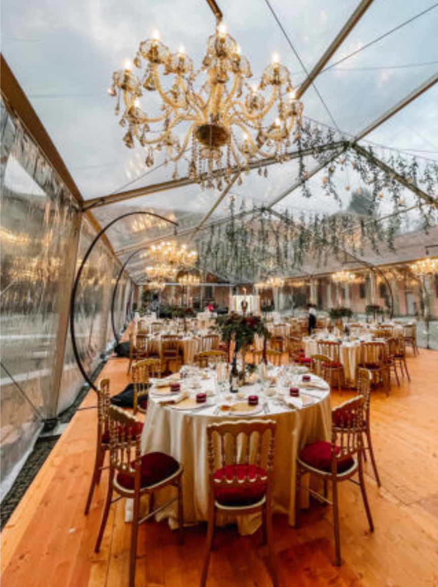 Chandelier champagne